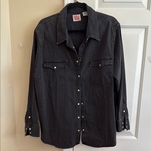 Levi's black Snap Button-Down Shirt